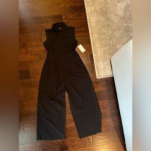 NWT Athleta black wide leg Brooklyn jumpsuit